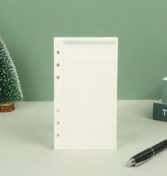 45 Sheets A5 A6 A7 Loose Leaf Notebook Refill Spiral Binder Inner Page Line Blank craft  Grid Inside Paper Stationery - Image 19