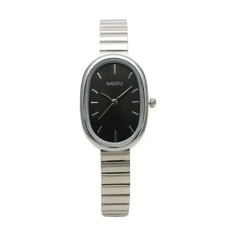 Oval Small Dial Women Quartz Watch Stainless Steel Bamboo Strap Girl Student Leisure Fashion Luxury Gift Wristwatch Dropshipping 6