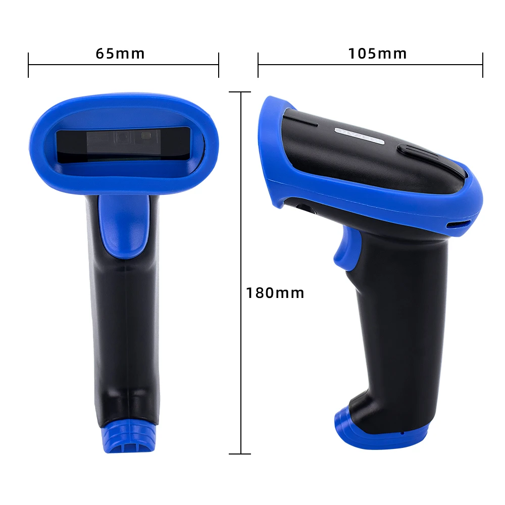KEFAR KR-S8 Wireless 2D Barcode Scanner 2.4G Transmiision Automatic Barcode Reader Handheld Bar Code Scanner USB Receiver barcode scanner