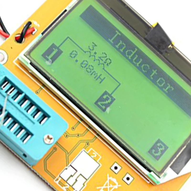 1Set 328 Graphical Transistor Tester NPN PNP Diode Triode Capacitor ESR MOSFET Resistance Sense LCD Display Checker ABS 6