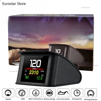 Pantalla frontal, ordenador a bordo, kilometraje Digital OBD2 para coche, pantalla de ordenador de conducción OBD, velocímetro, medidor de temperatura 1