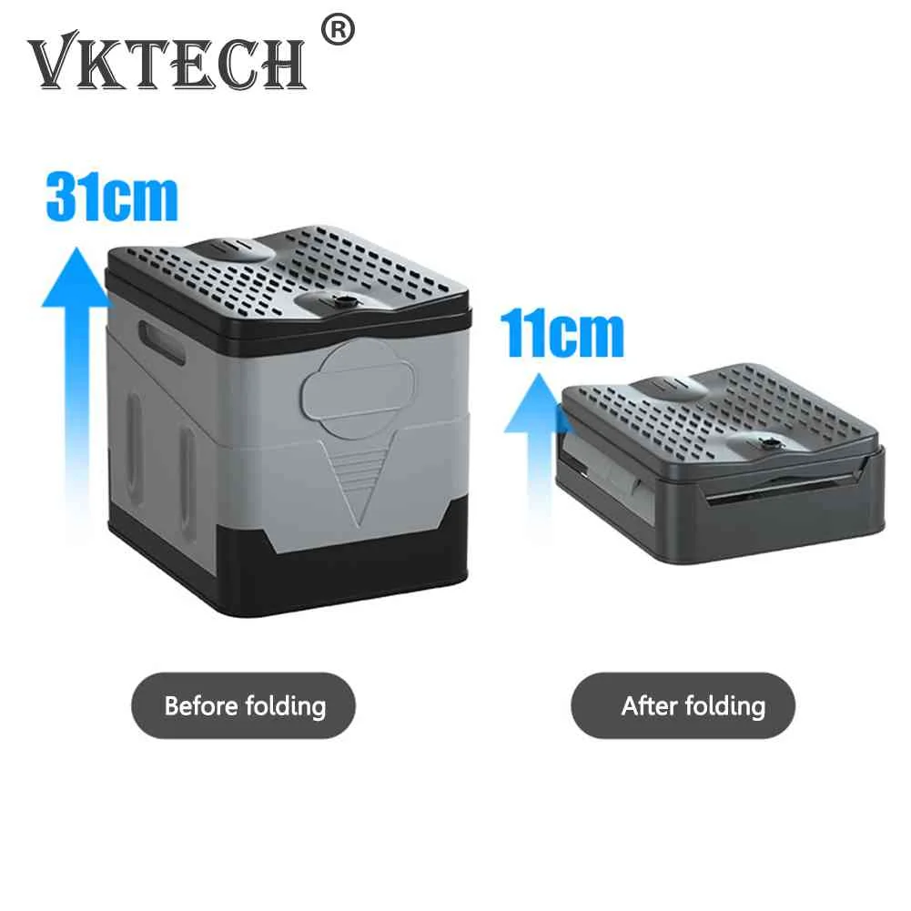 Toilette D'urgence Portable Pour Voiture, Avec Couvercle, Pliable, Pour Camping, Randonnée, Bateau, Voyage, Plage, Nouveau