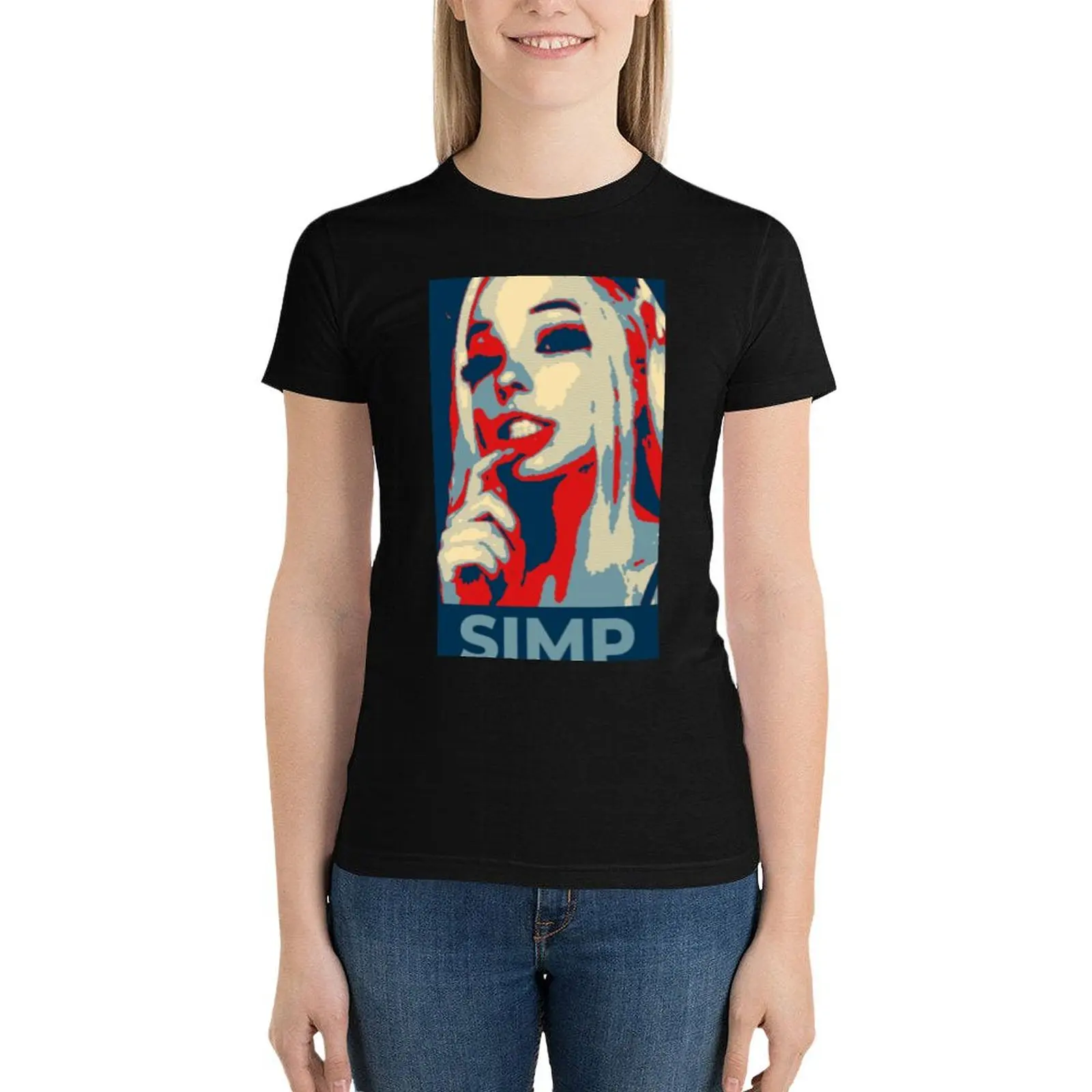 

Belle Delphine SIMP Alert T-Shirt female aesthetic clothes clothes for woman