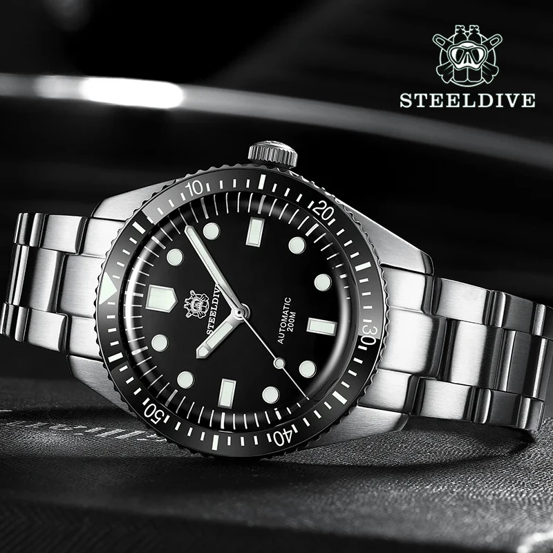 

Steeldive Brand SD1965 New Arrival 2020 High Quality 200M Water Resistant Automatic NH35 Dive Watch