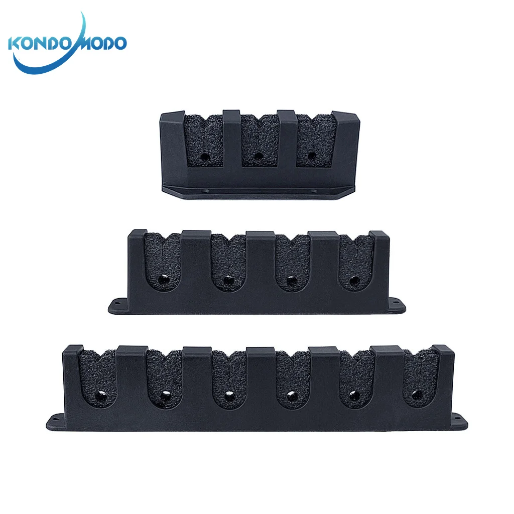 

Fishing Rod Holder Rack ABS Fishing Pole Holder Rod Wall Mount Modular For Garage Fishing Rod Collection Rack Storage Accessory