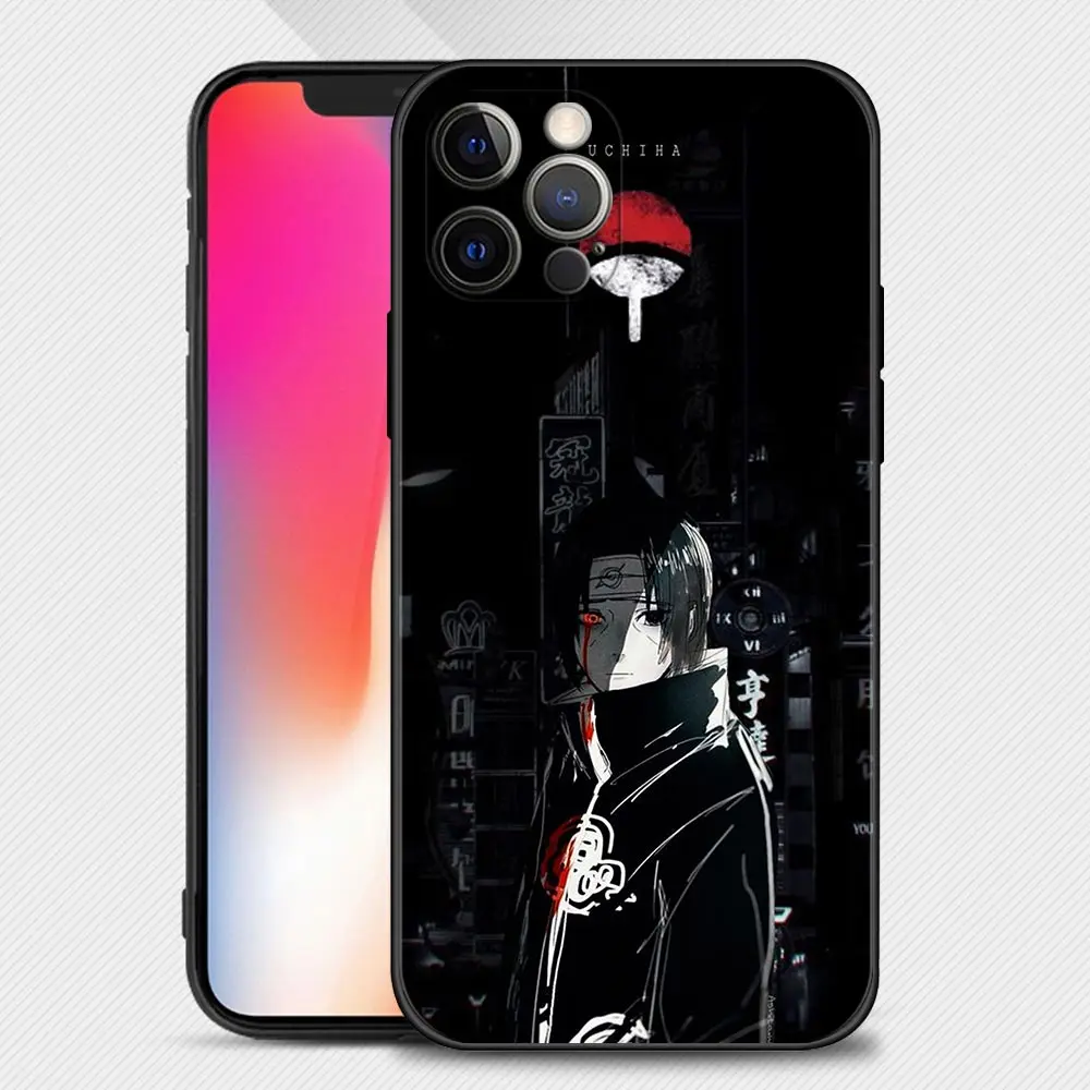 iphone 13 pro wallet case Case For Apple iPhone 13 12 11 Pro Max 13 12 Mini XS Max XR X 7 8 6 6S Plus 5 5S SE 2020 Anime Uzumaki Naruto Red Uchiha Sasuke best case for iphone 13 pro 