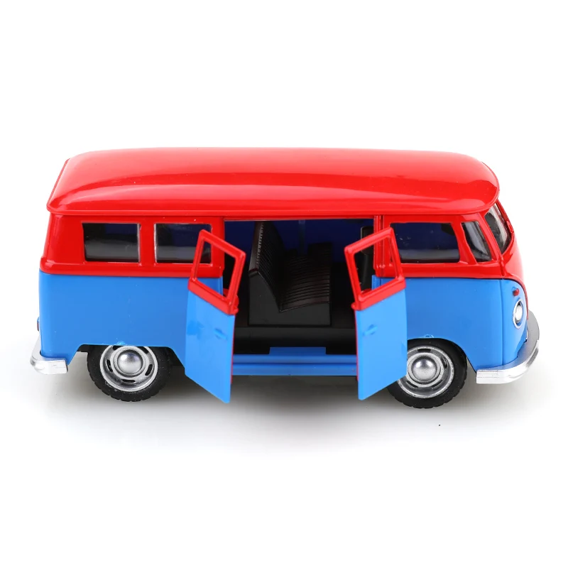 Diecast T1 bus model color variants