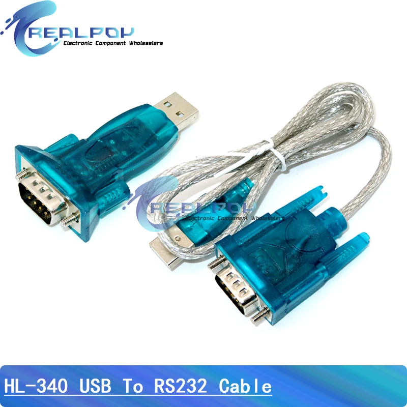 HL-340 HL340 Neuer USB-zu-RS232-COM-Port-Serieller-PDA-Adapter mit FT232 9-Pin-DB9-Kabel, unterstützt WIN11, kompatibel mit CH340