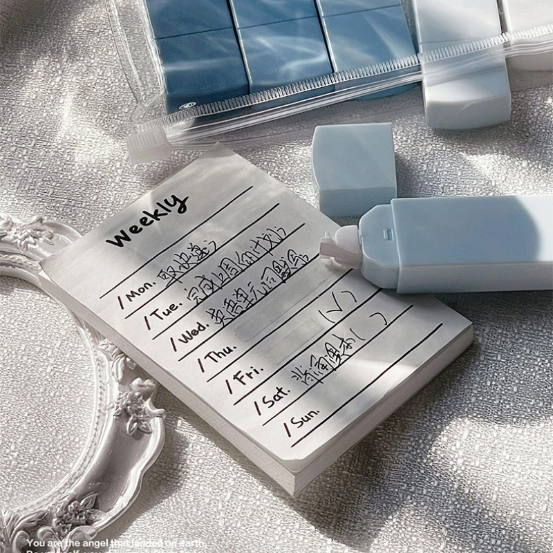 6Pcs/set Japanese INS Aesthetic Gradient Color Correction Tape Large Capacity Student Cute Stationery Office School Supplies