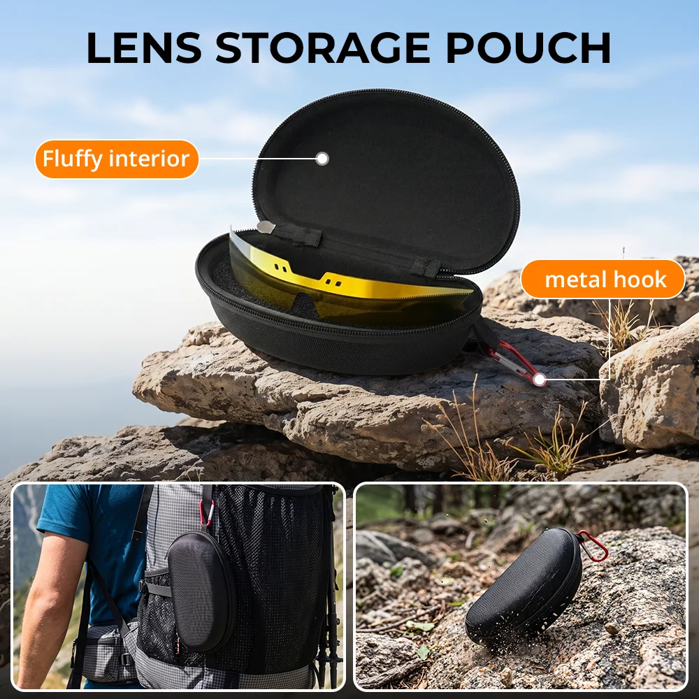 HIBLOKS Replaceable Lens For Oakley Meta Vanguard Smart Glasses Accessories Polorized Sunglasses Lenses Anti-Glare UV 400