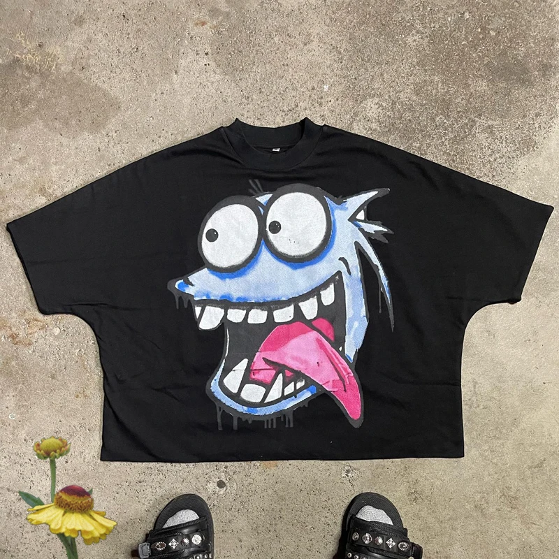 

Men Clothing Oversized Blutosatire T Shirts High Quality Real Photo Funny Print Top Tee