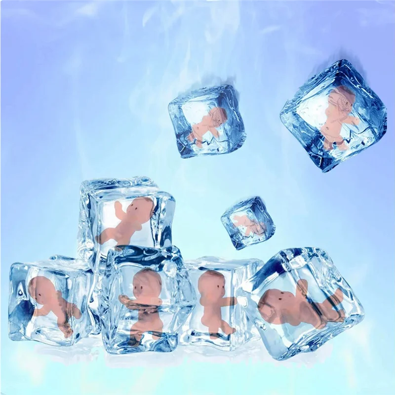 100PCS Mini Plastic Babies Tiny Plastic Babies King Cake For Ice Cubes Baby Shower Game