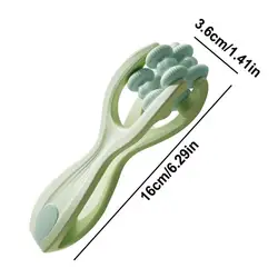 Portable Dual - Row Roller Finger Massager for Fatigue Relief and Enhanced Circulation (Green)