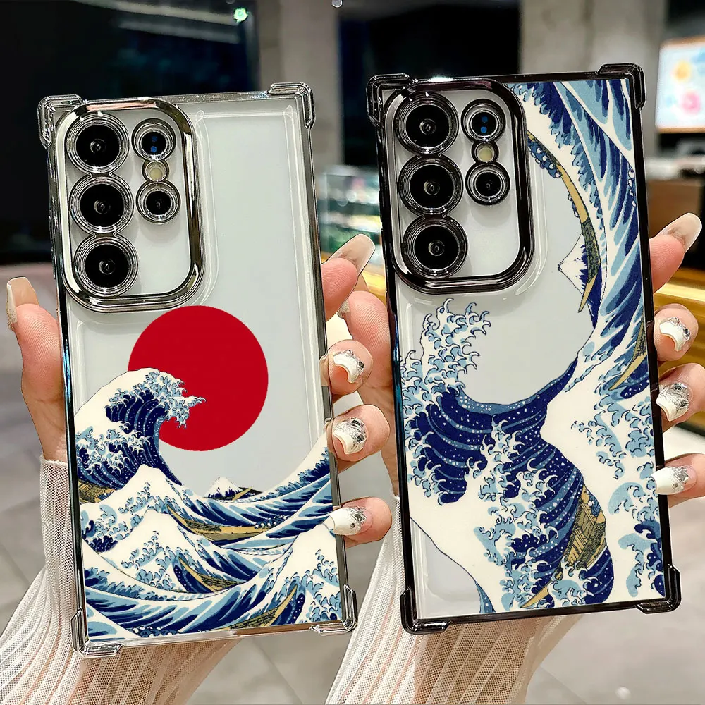 Kanagawa Great Wave Art Phone Case - Japan Anime Design Cover