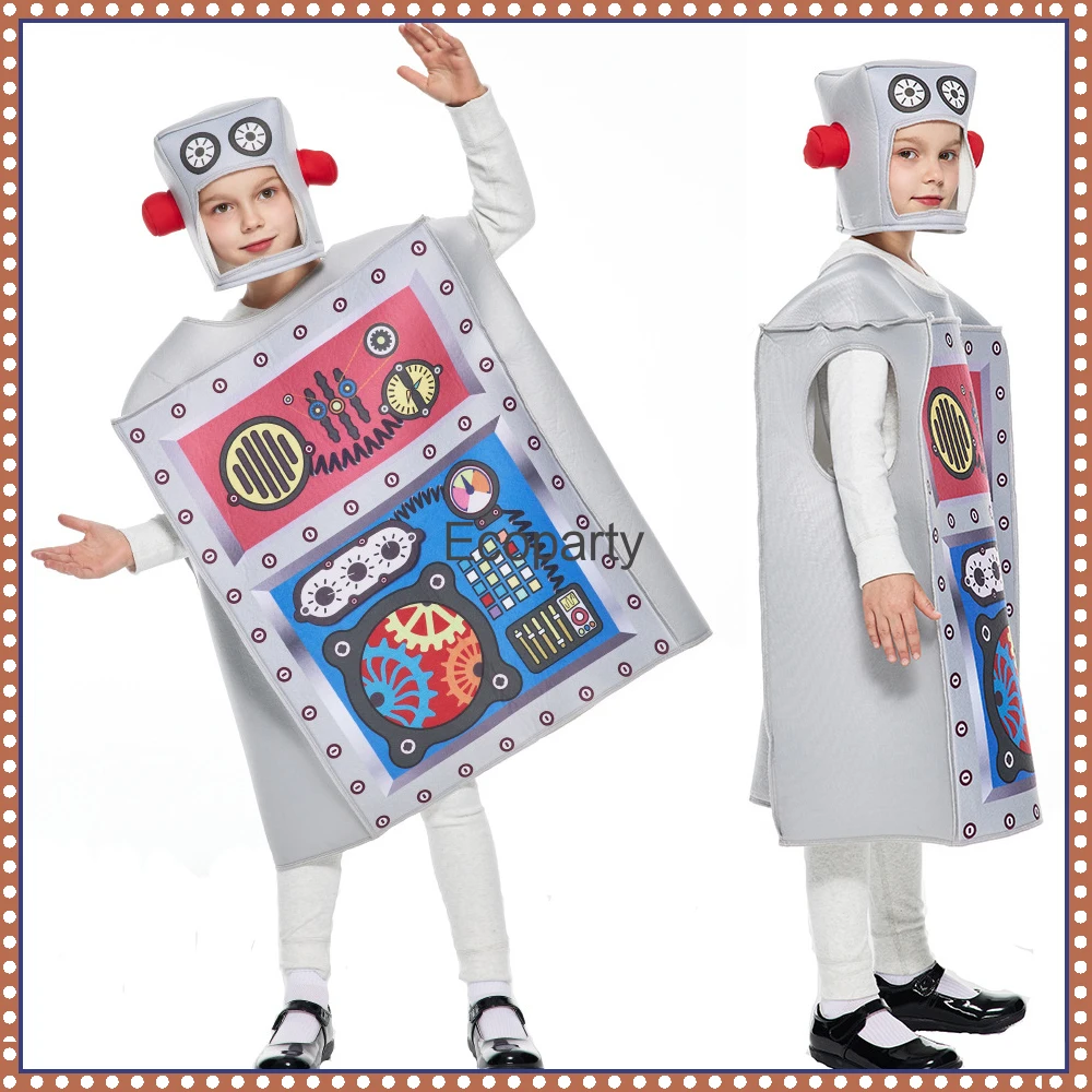 Carnevale Fai Da Vestito Robot Carnevale Cartone Maschera Robot