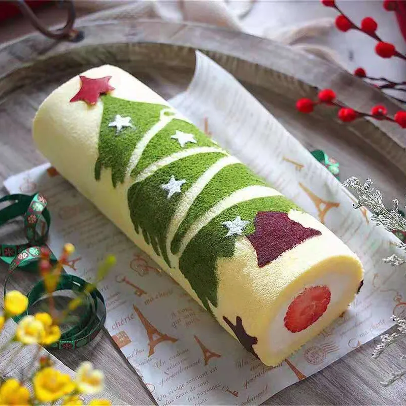 Christmas Tree Cake Roll Sandwich Cake Mold Xmas Tree Sakura Cake