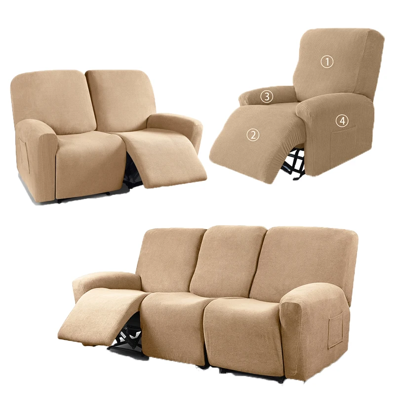 Polar Fleece Recliner Sofa Cover Elastic All Inclusive Boy Chair Cover Relax Armchair Sofa Cover Furniture Cover For Living Room 6