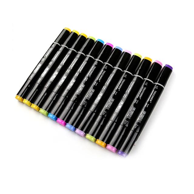 Wholesale TOUCHNEW Permanent Markers Alcohol Ink Markers Brush Dual Tips  Professional Drawing Marker Set Art Design 30/40/60/80/201222 From Kong09,  $22.75