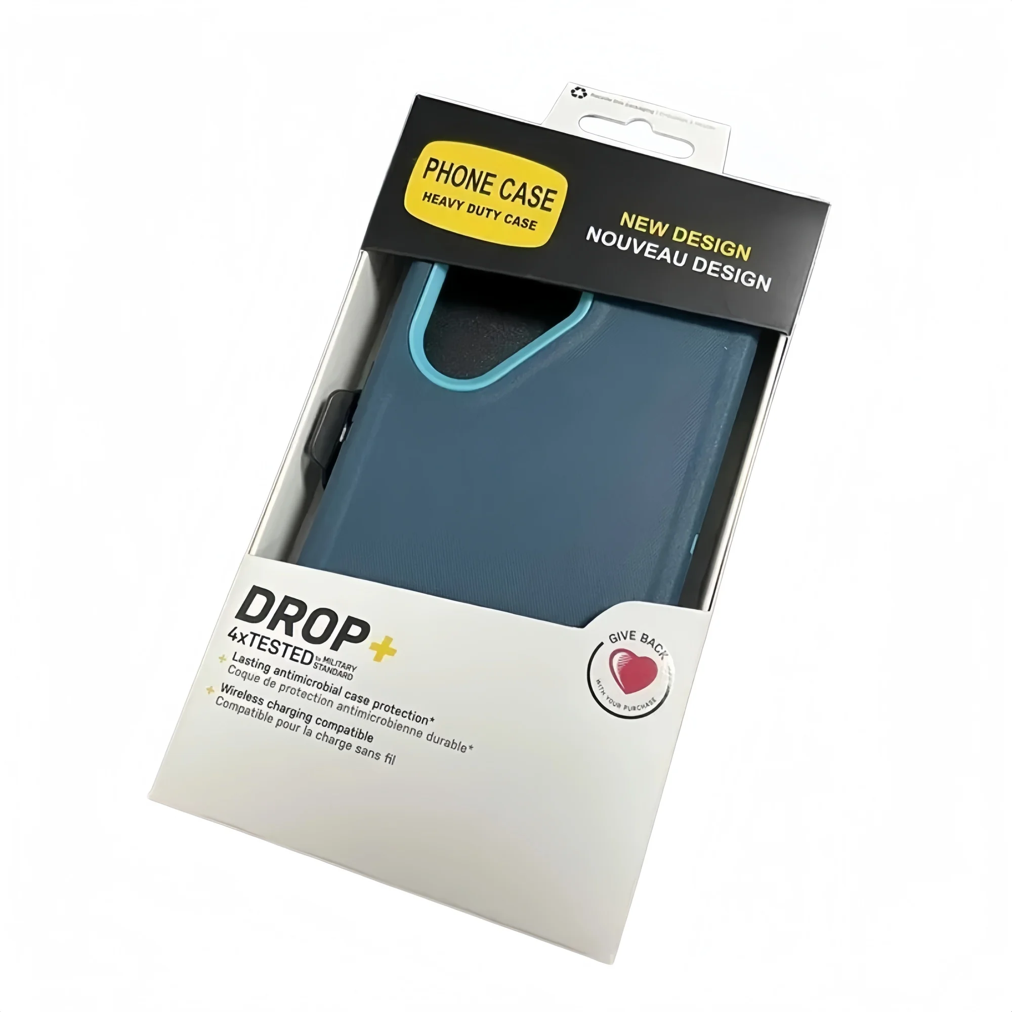 Rugged Military Grade Armor Defender Phone Case with Clip Box and Anti-Drop Protection