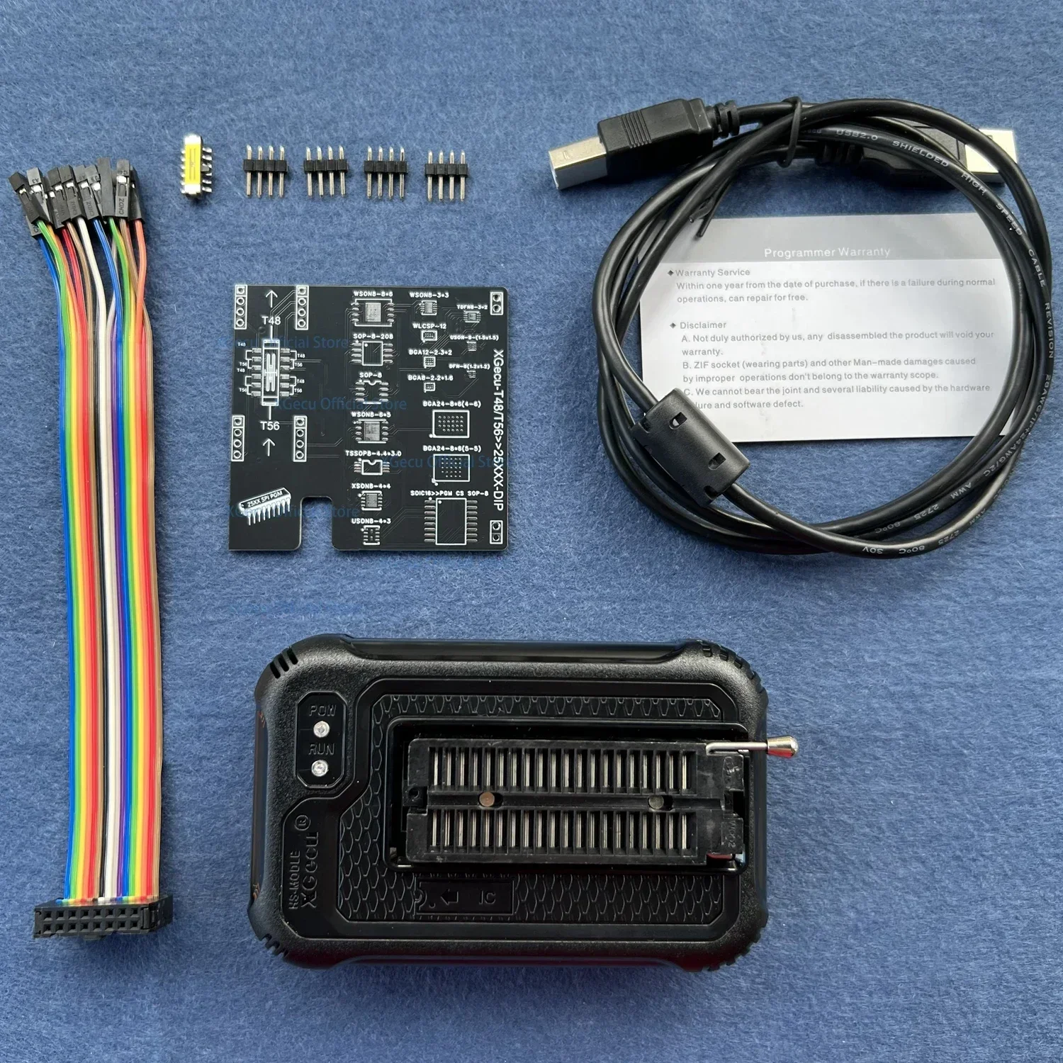 Xgecu-programador T48 Tl8663g Suporte 34000 Mais para Spi Relation Nand Flash Bios Mcu Eeprom Avr Pic Adaptador 17-em Cabo Isp