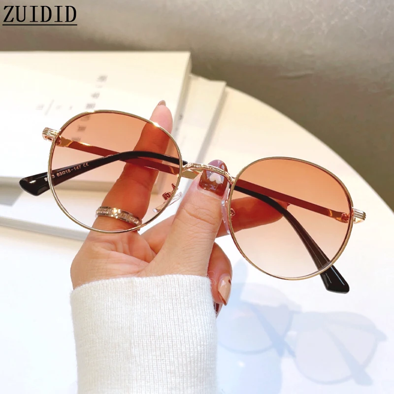 Pretty Sunglasses Women 2023 Round Fashion Glasses Luxury Shades Vintage  Lunette De Soleil Femme Gafas De Sol Mujer Lentes Sun