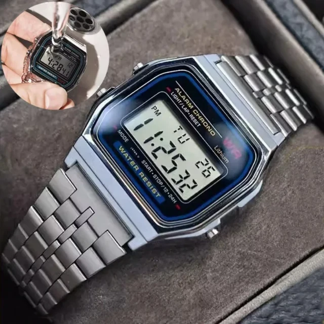 Casio Classic A158WA-1DF Wrist Watch for Men - Silver for sale online