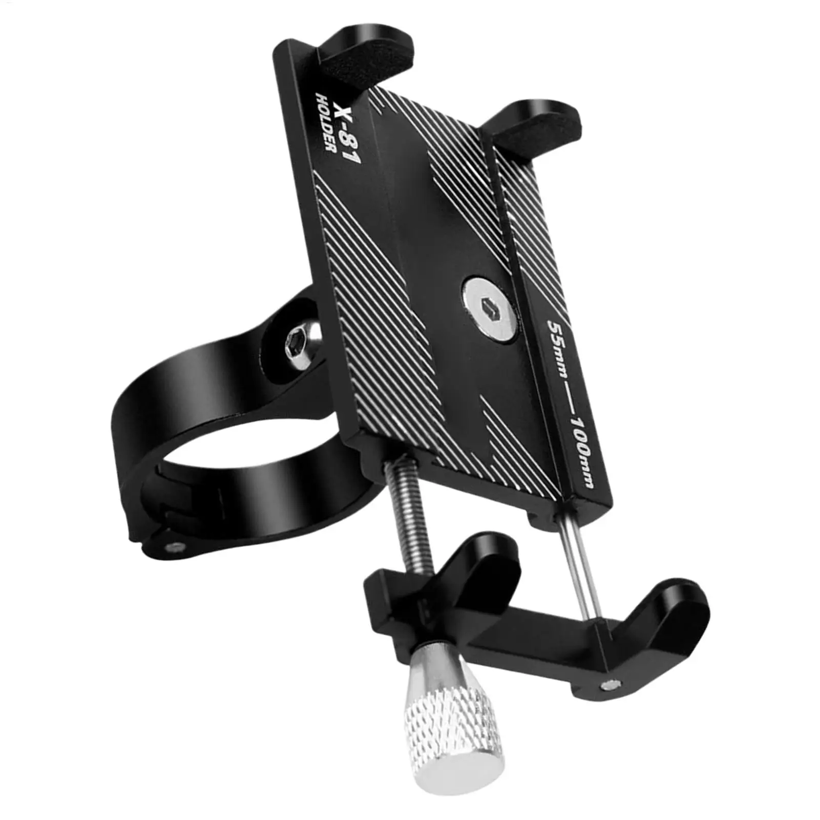 Aluminum Mobile Phone Holder for Motorcycle Handlebar Bike Phone Mount Suitable for Cycling Mountain and Off-road