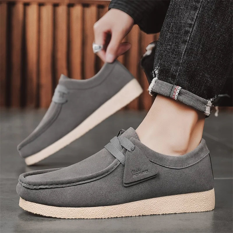 Fashion Men Casual Flats Walking Sneakers Breathable Driving Soft