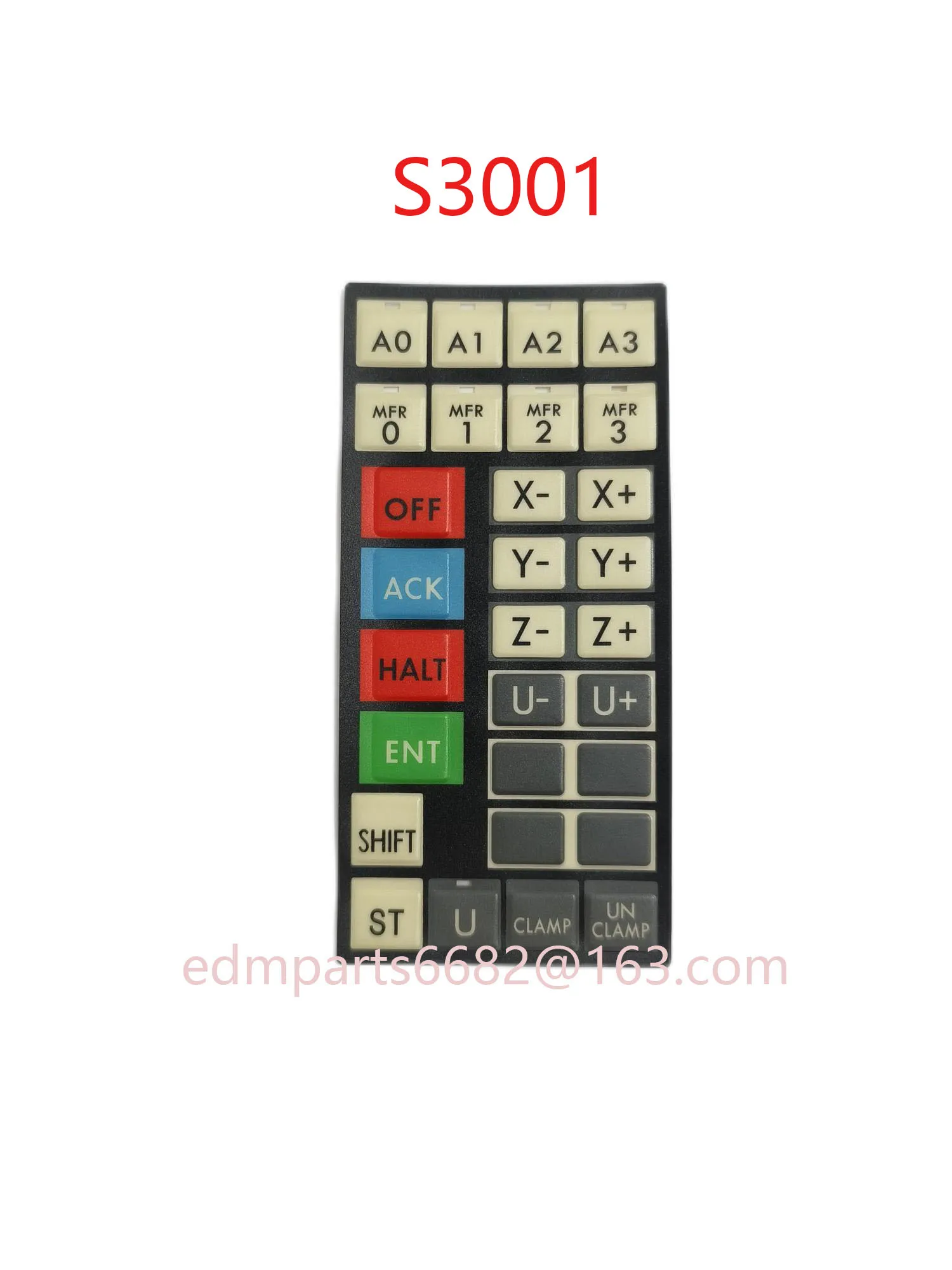 

Spark machine operation panel S3001