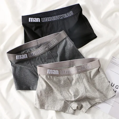 남성용 복서 속옷, 남성용 면 속옷, 편안한 팬티, 반바지, 고품질, 통기성 패션, 복서 반바지 4