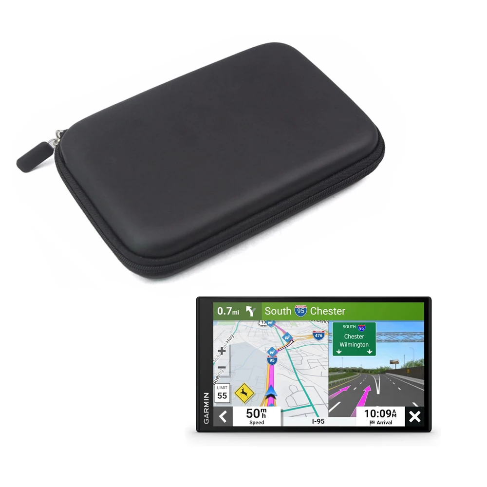 Navitech Black Hard GPS Case For The Garmin DriveSmart 61 Western EU LMT-S GPS