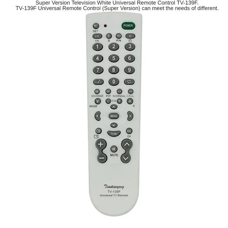 Универсальный Интеллектуальный пульт дистанционного управления Smart TV, сменный контроллер, беспроводной пульт дистанционного управления 433 МГц 139F RC