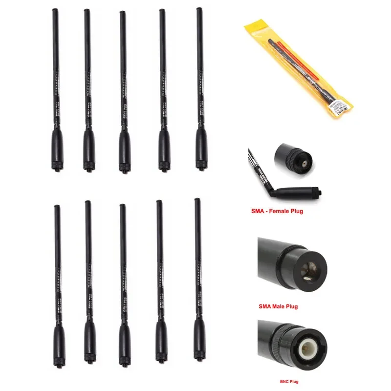 

Lot 10PCS SRH789 SMA Male/Female/BNC Foldable Wide Band Telescopic Antenna SRH-789 For Baofeng UV-3R UV-5R UV-82 UV-9R Radio