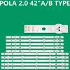 LED Backlight Strip POLA 2.0 42"A/B AGF78326501 42LN5300 42LN5400 42LN5406 42LN5460 42LN5708 42LN5750 42LN575S T420HVN05.0 1