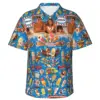 Men's Shirt Summer Casual Fashion Short Sleeved Shirt For Men Loose Breathable Hawaiian Shirt Man Casual Men's Clothing Top 2