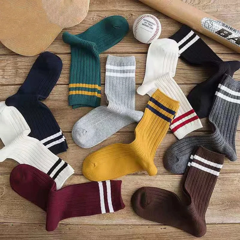 Japanese Loose Socks High School Girls Harajuku Socks Solid Colors ...