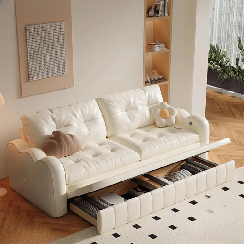 

Cute White Fancy Sofas Living Room Storage Lounge Floor Sofa Puffs Lazy Sofy Do Salonu Canape Lit Apartment Furniture