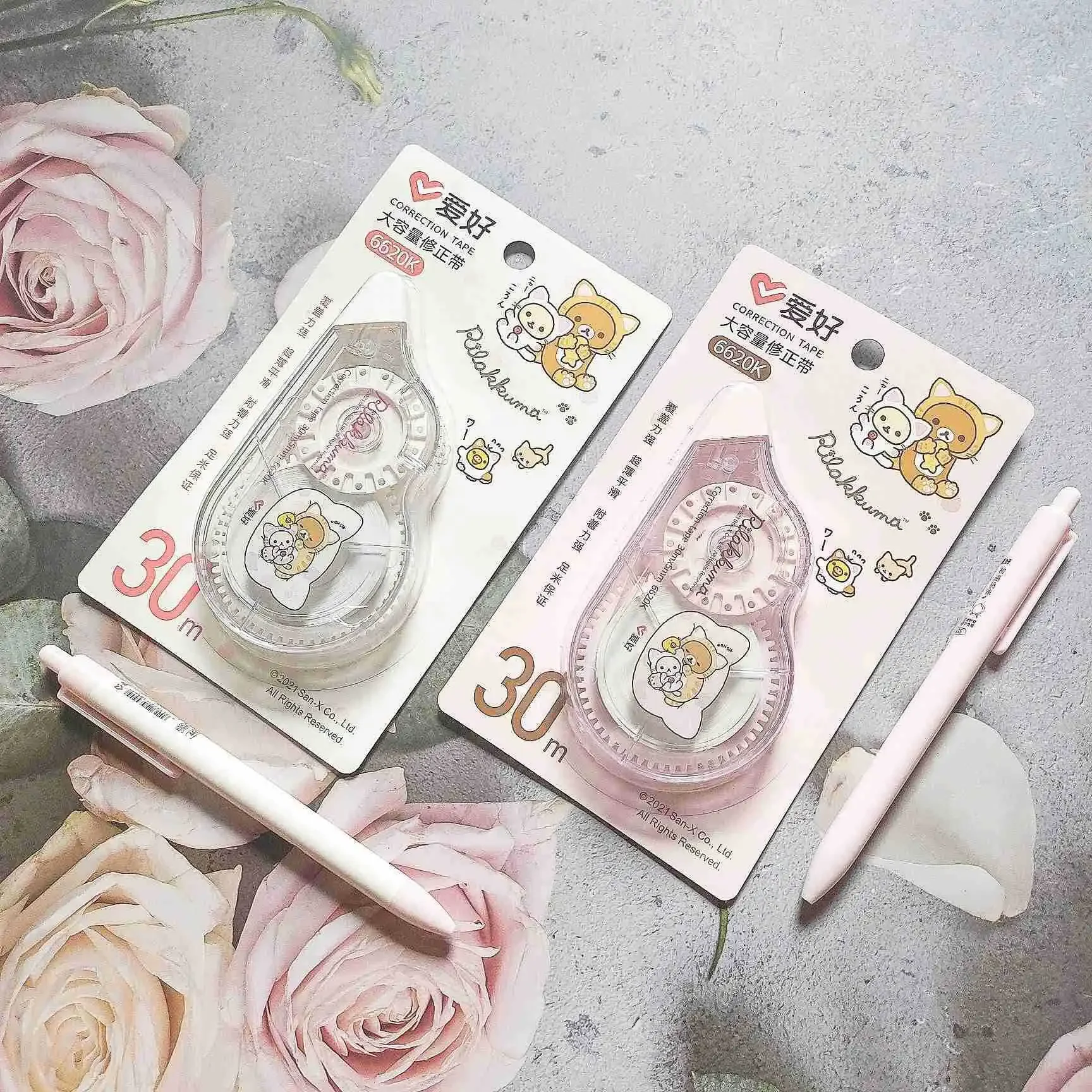 AIHAO 6620K Rilakkuma Correction Tape 30M Kawaii Corrector Promotional Gift Stationery Student Prize School Office Supply,correction tape