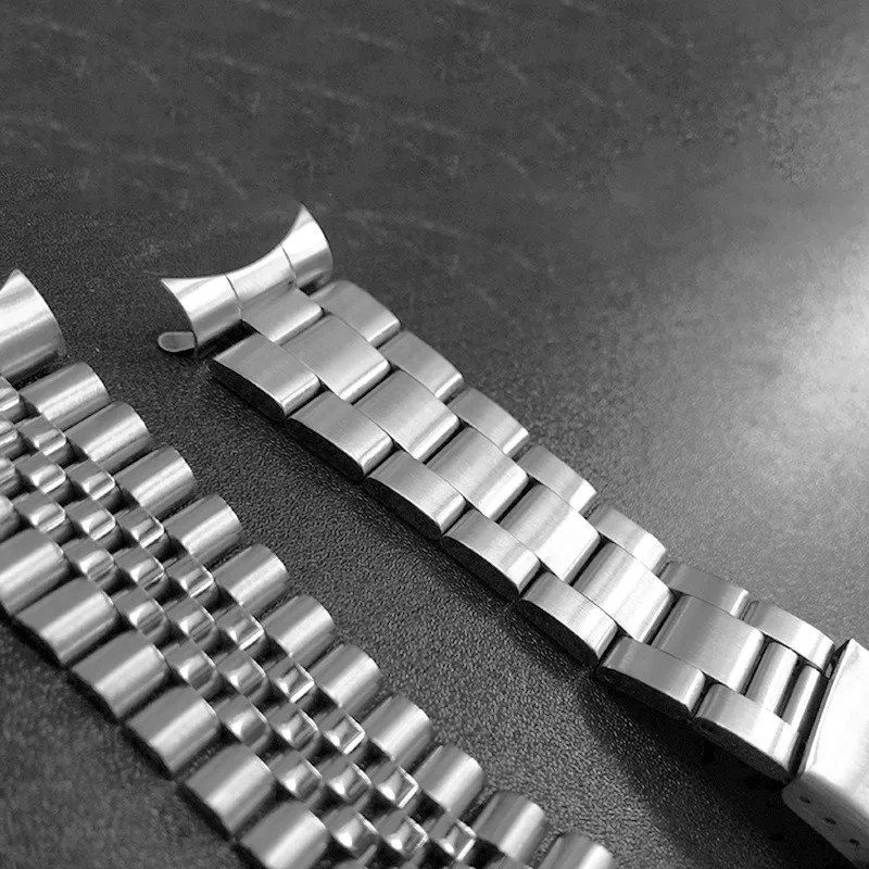 316L Solid Stainless Steel Strap for Seiko SKX009 Jubilee Bracelet Curved End Men Watch Accessory 18mm 19mm 20mm 21mm 22mm 24mm