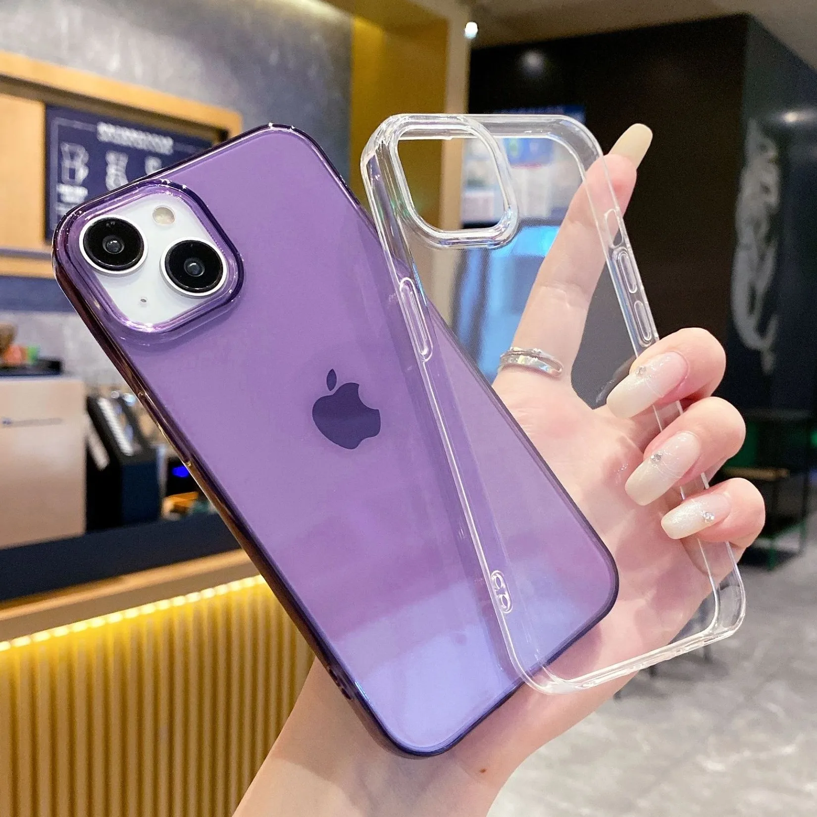 Bumper Case Clear Purple Iphone 11 Case Clear IPhone 11 Case With