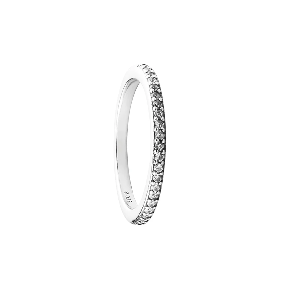 

Sparkling Band Rings 100% 925 Sterling-Silver-Jewelry Free Shipping