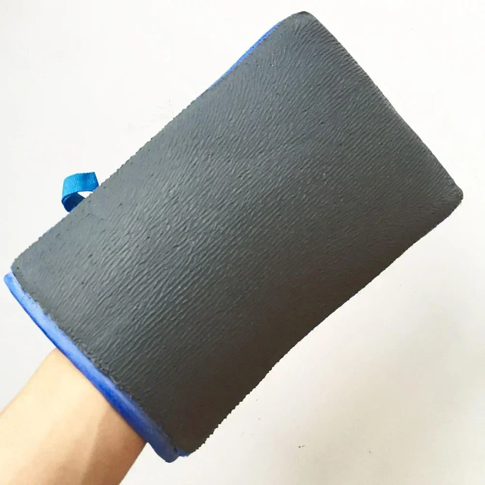 Fine Grade Magic Clay Mitt Car Wash Clay Gloves One Side Clay Bar One Side Microfiber Car Detailing Tool before Polishing