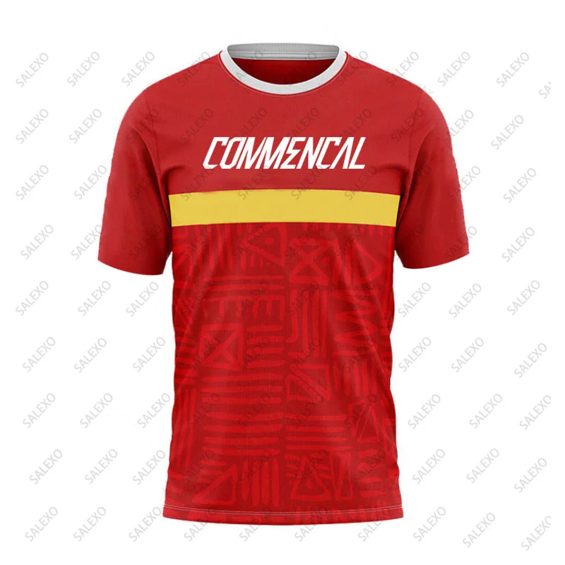 Commencal Men Mountain Bike Jersey Long Sleeve Downhill T Shirt MTB Shirt Offroad Breathable Quick Dry Bicycle Jersey Motocross