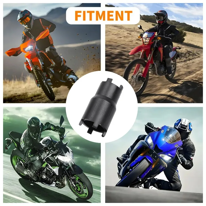 Motorcycle Nut Removal Tool Double-Headed Clutch Lock Nut Wrench Motorcycle Repair Tool for 70/110/125/150 Cyclocross Bikes