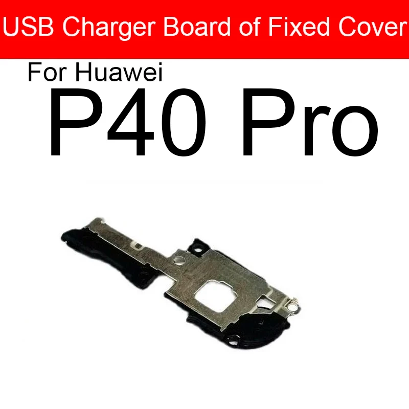 화웨이 P20 P30 P40 Pro용 USB 충전 플렉스 케이블 보드 프레임 안테나 교체 부품, 커버 안테나용 USB 충전 보드