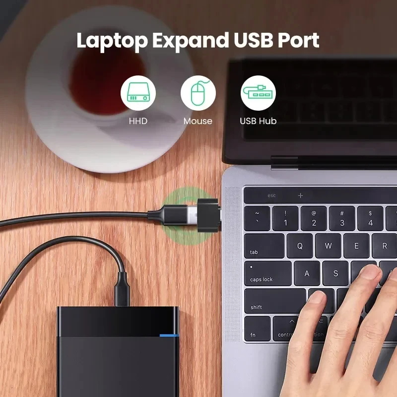 รูปสินค้า ประเภท C ถึงอะแดปเตอร์ USB A 3.0 USB-C OTG Data Connector สําหรับ Samsung Huawei Xiaomi โทรศัพท์มือถือ Compute MacBook Pro iPad Mini Notebook