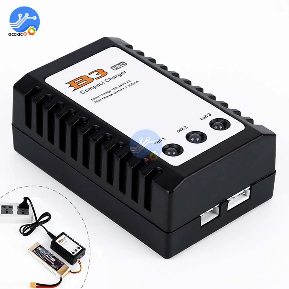 Balanced Battery Charger for iMaxRC iMax B3 Pro Compact 2S 3S Lipo Power Supply Charger for RC Helicopter EU/US Plug battery charger,power supply adapter,battery charger adapter
