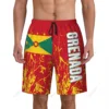 Men's Grenada Flag Beach Pants Board Shorts Surfing Boys Soccer Cycling Swimwear Running Polyester 1
