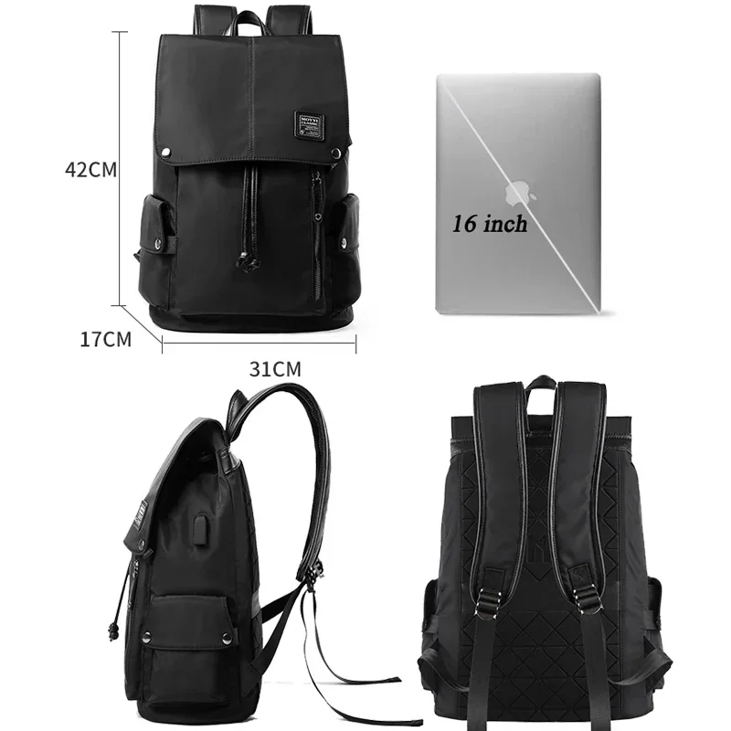 Waterproof Nylon Backpack for Men and Women