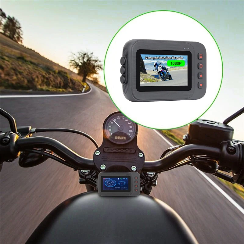 인기 판매 2.7인치 풀 HD 1080P 전후방 모토 대시캠 오토바이용 후방 카메라 DVR